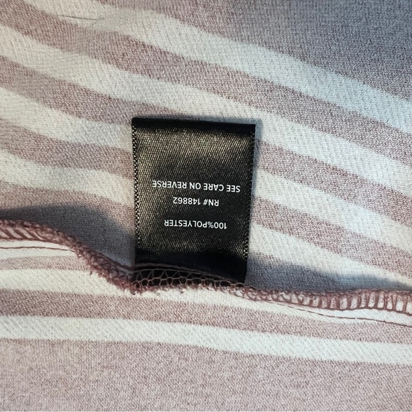 Torrid Striped Pink One Button Blazer 1X Dusty Rose Career Work Jacket - Picture 7 of 7